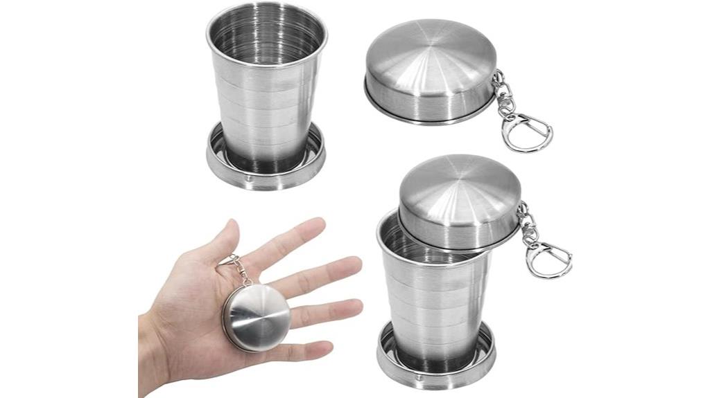 stainless steel collapsible cups