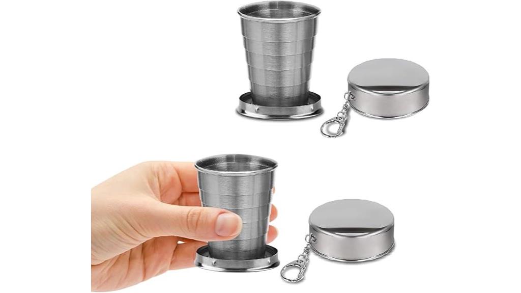 stainless steel collapsible cups
