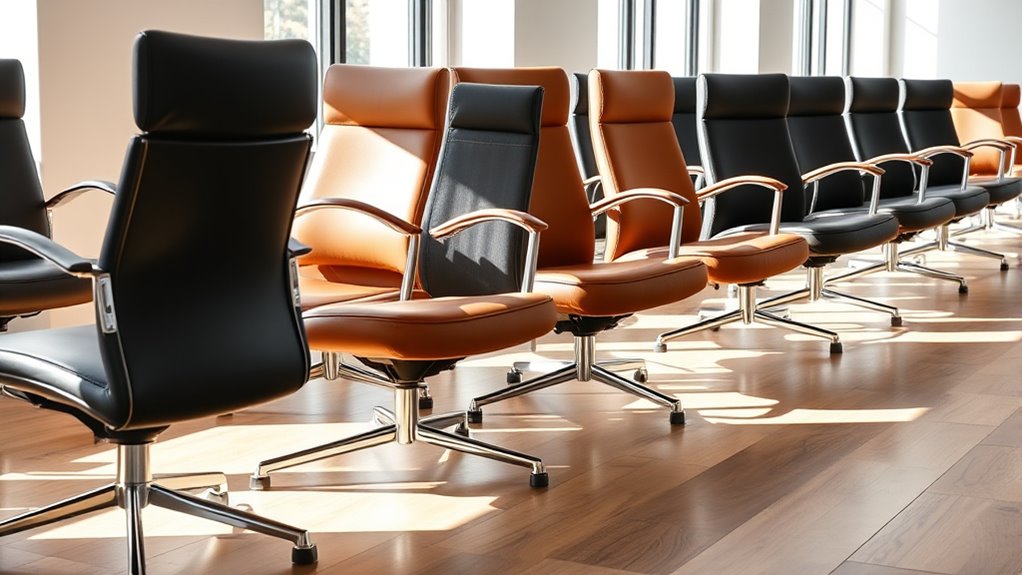 stylish vegan leather office chairs