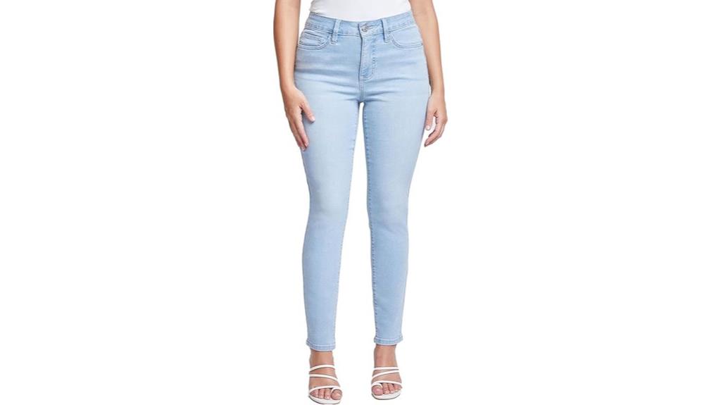 sustainable high rise skinny jeans