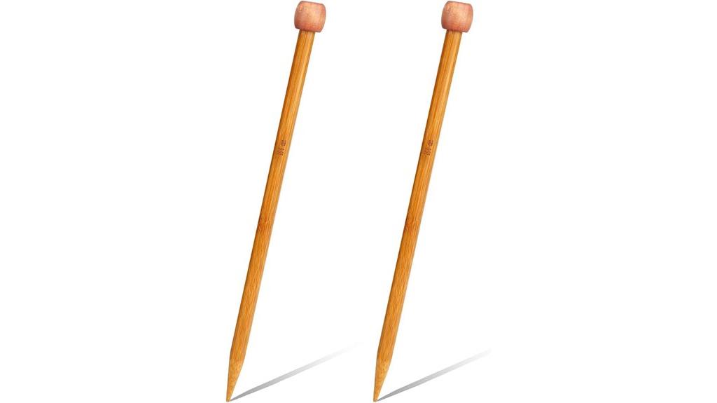 ten inch bamboo needles