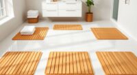top non slip bamboo bath mats