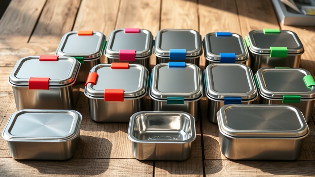 top stainless steel lunch boxes