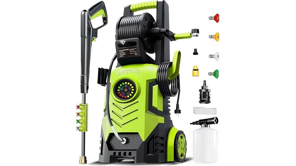 touch screen pressure washer