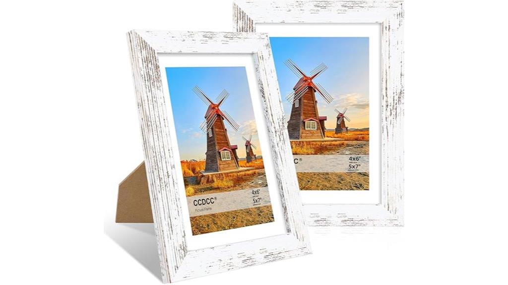 two 5x7 frames