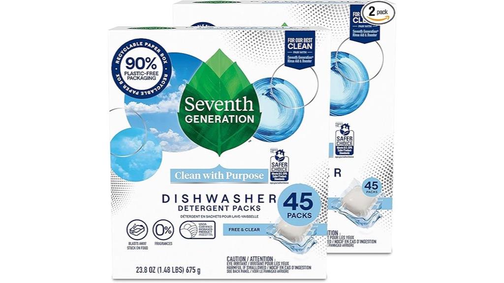 two pack dishwasher detergent