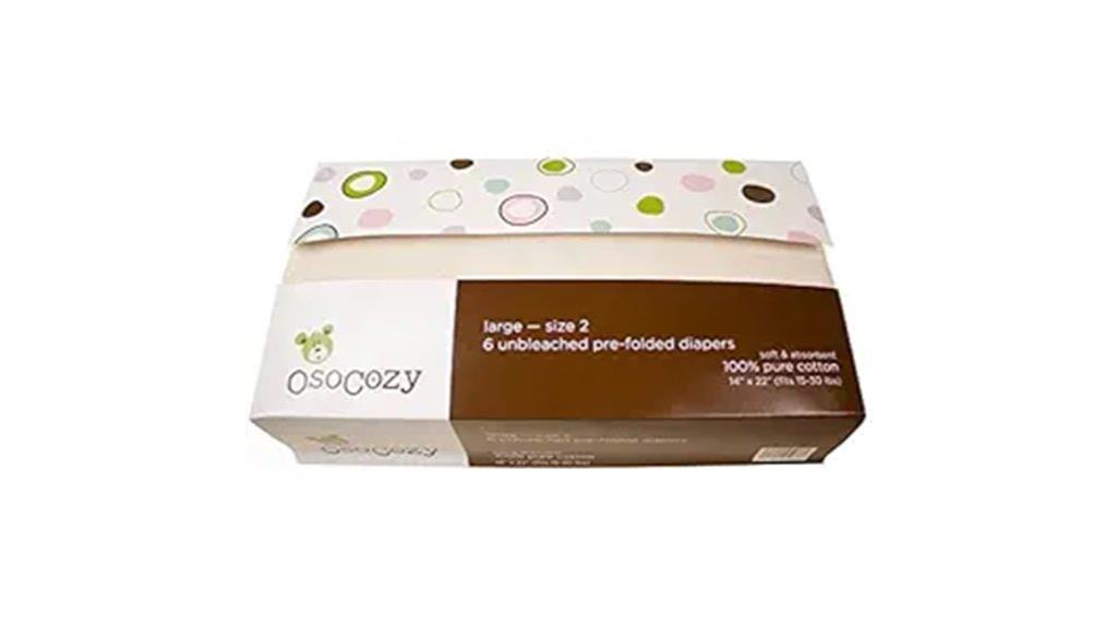 unbleached prefold cloth diapers