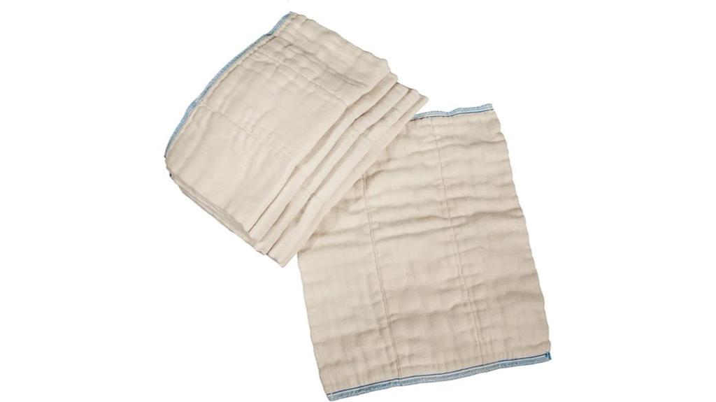 unbleached prefold cloth diapers
