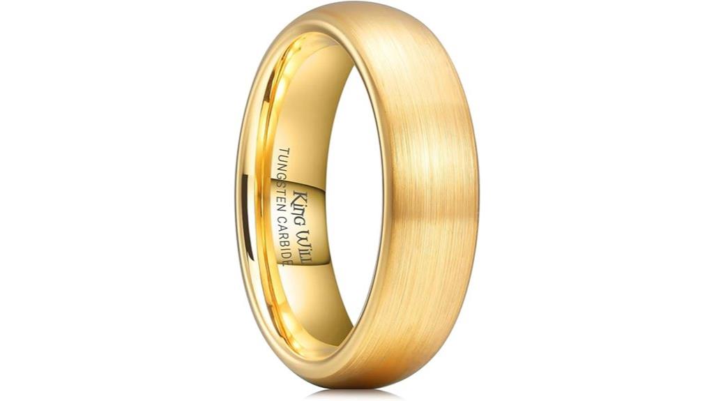 unisex tungsten wedding band