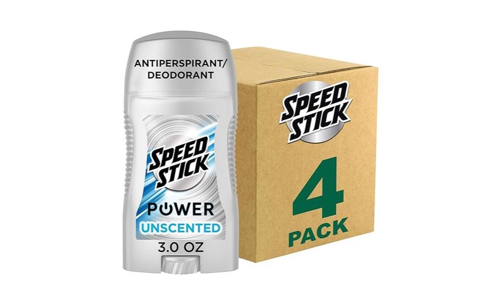 unscented 4 pack deodorant