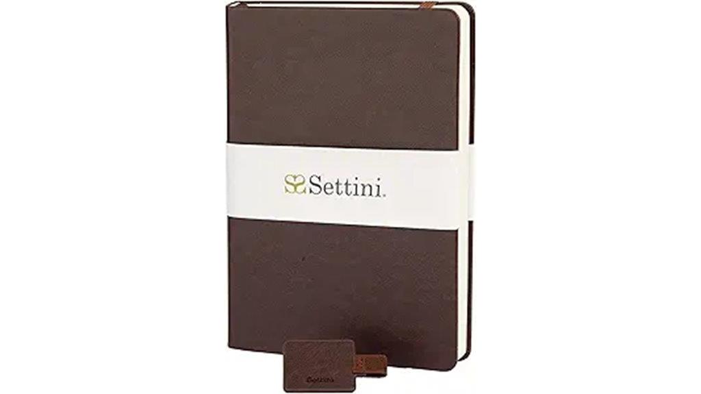vegan leather a5 notebook