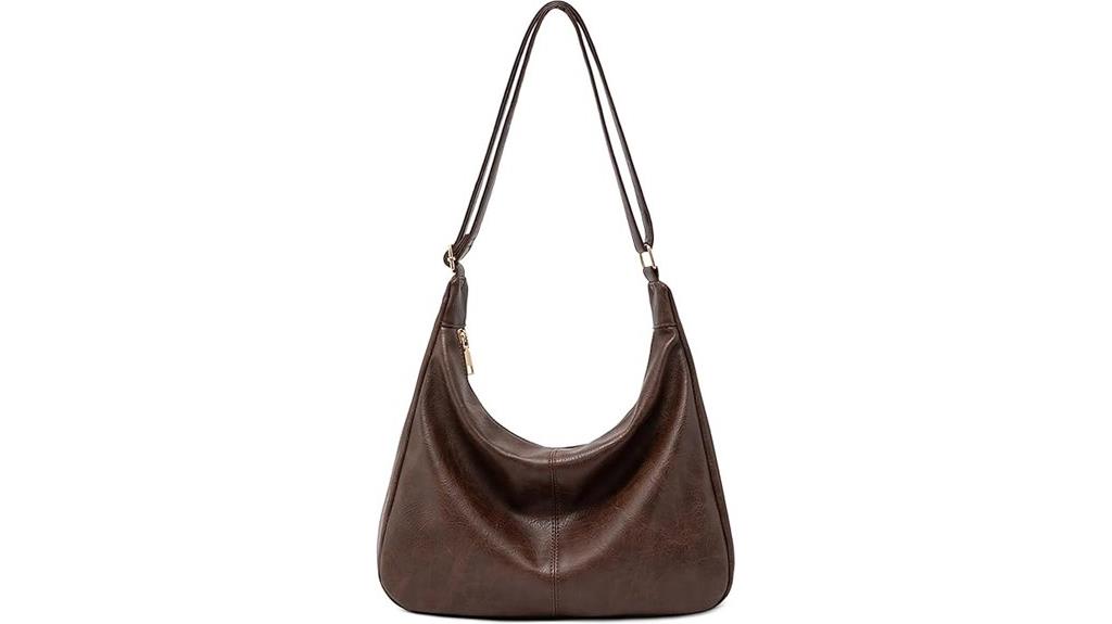 vegan leather hobo bag