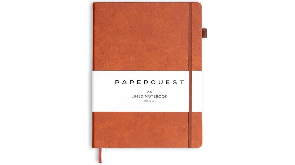 vegan leather notebook features