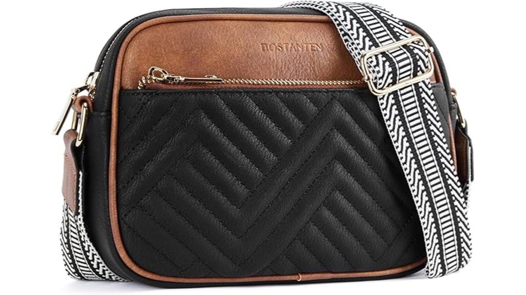 vegan leather quilted bag