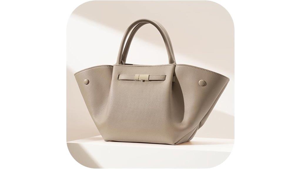 vegan leather tote bag