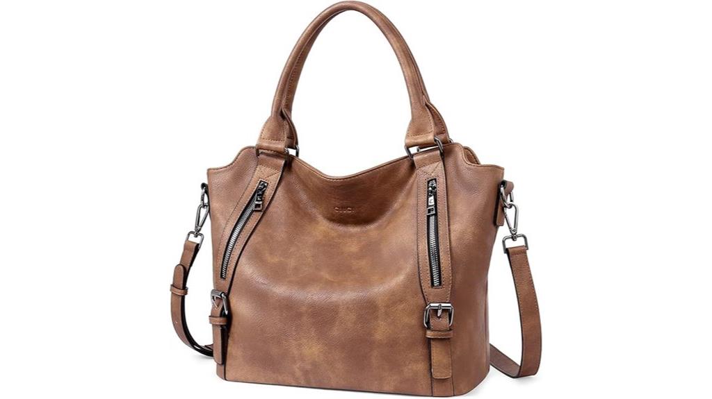 vegan leather tote