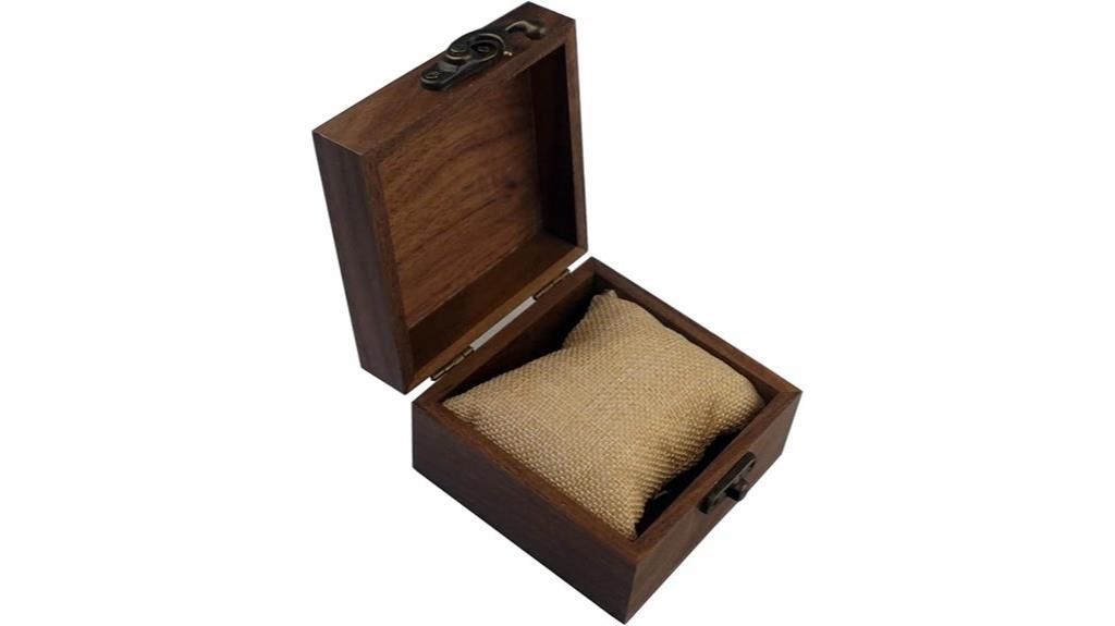 walnut wooden keepsake box