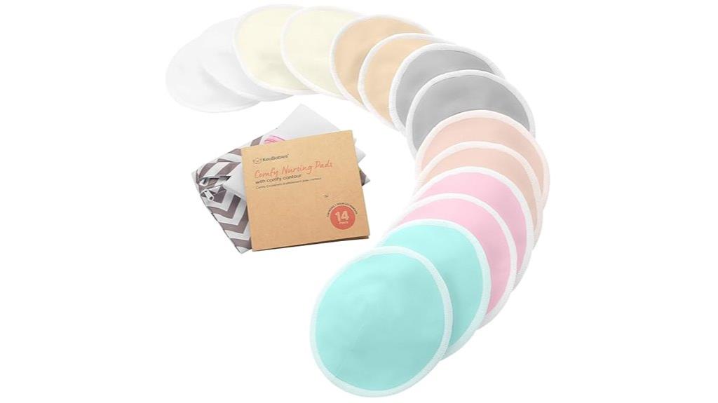 washable organic bamboo nursing pads