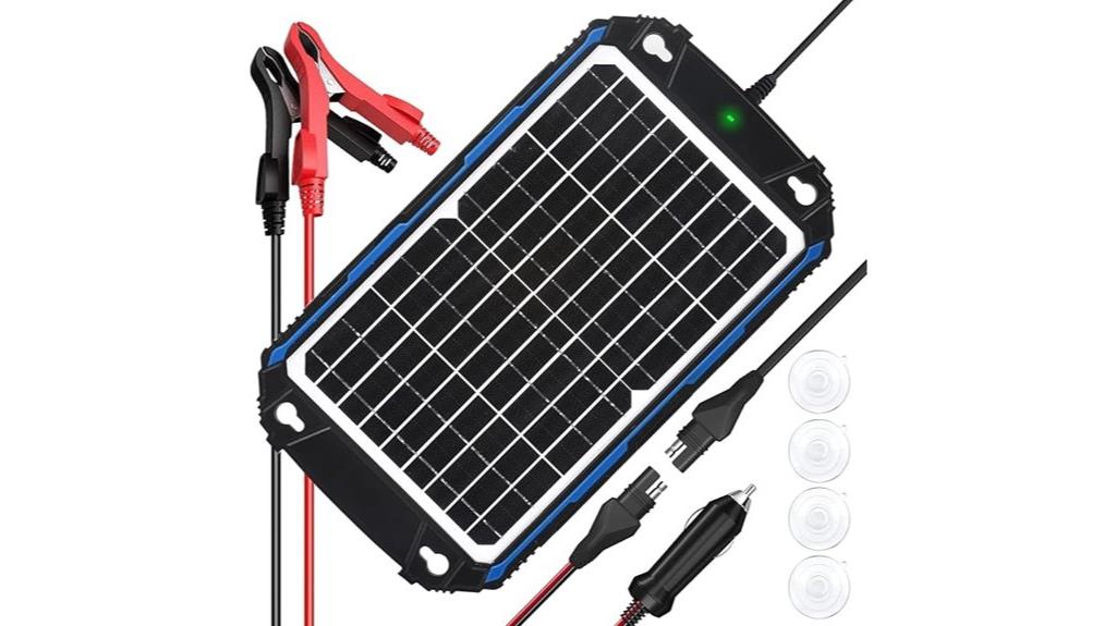 waterproof 12v solar charger