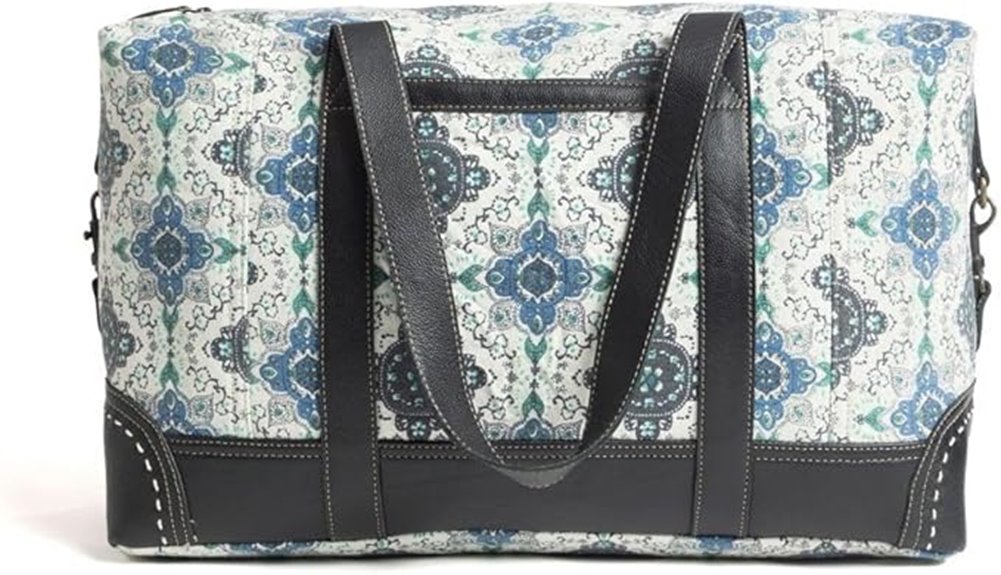 western leather duffle bag