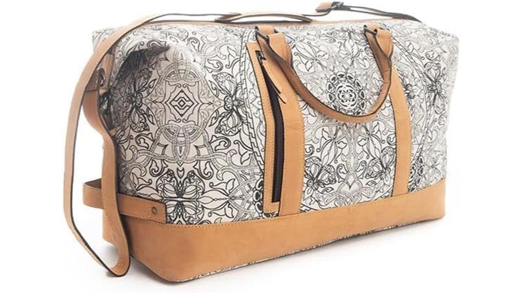 western leather duffle bag