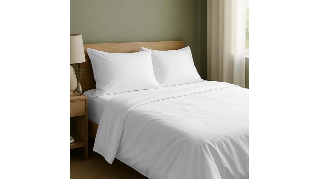 white queen sheet set