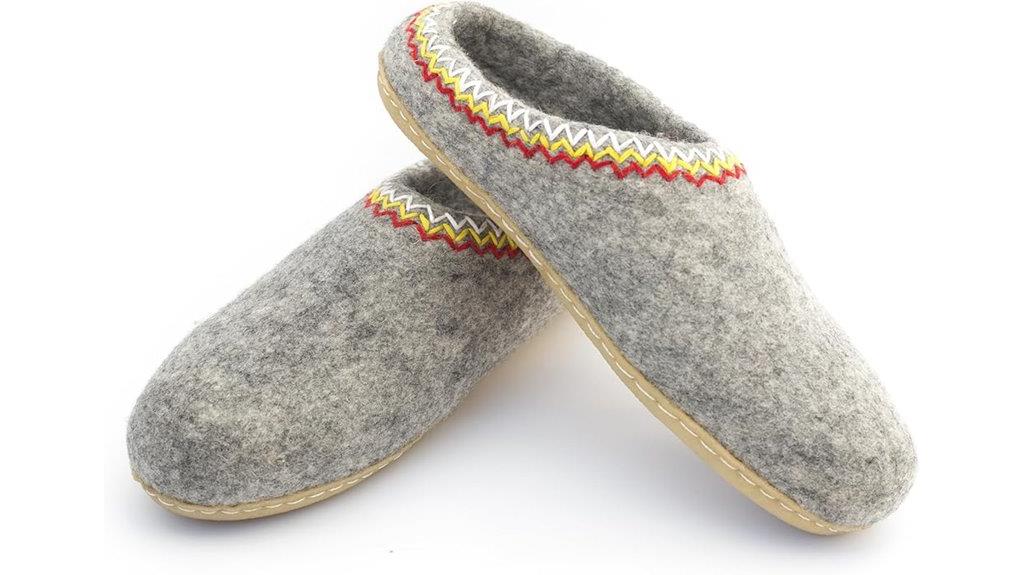 women s wool felt slippers