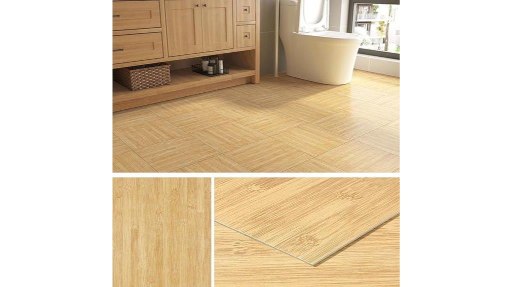 wood look bamboo tiles