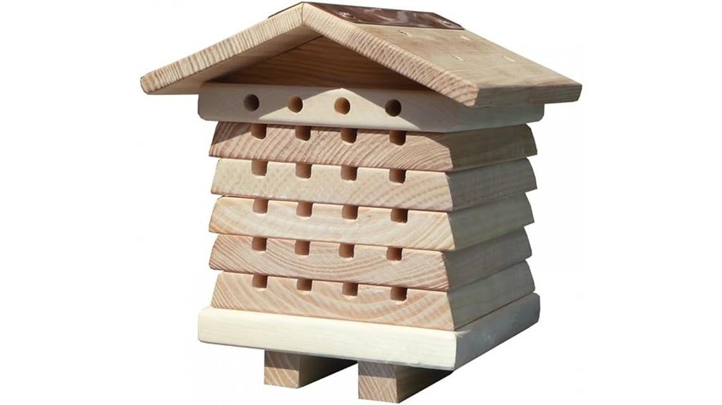 wooden bee house system
