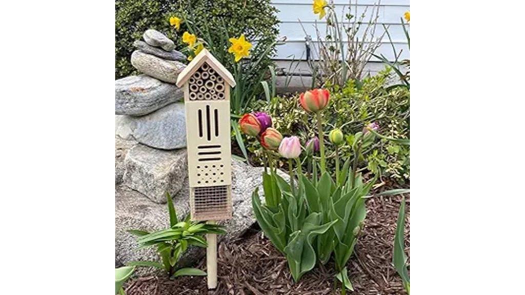 wooden insect habitat house