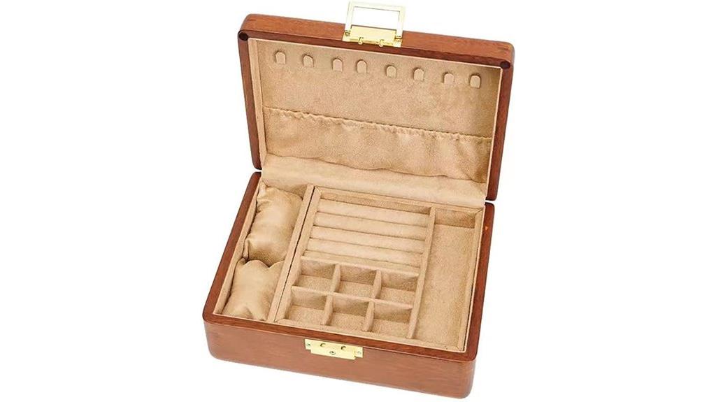 wooden jewelry box lock