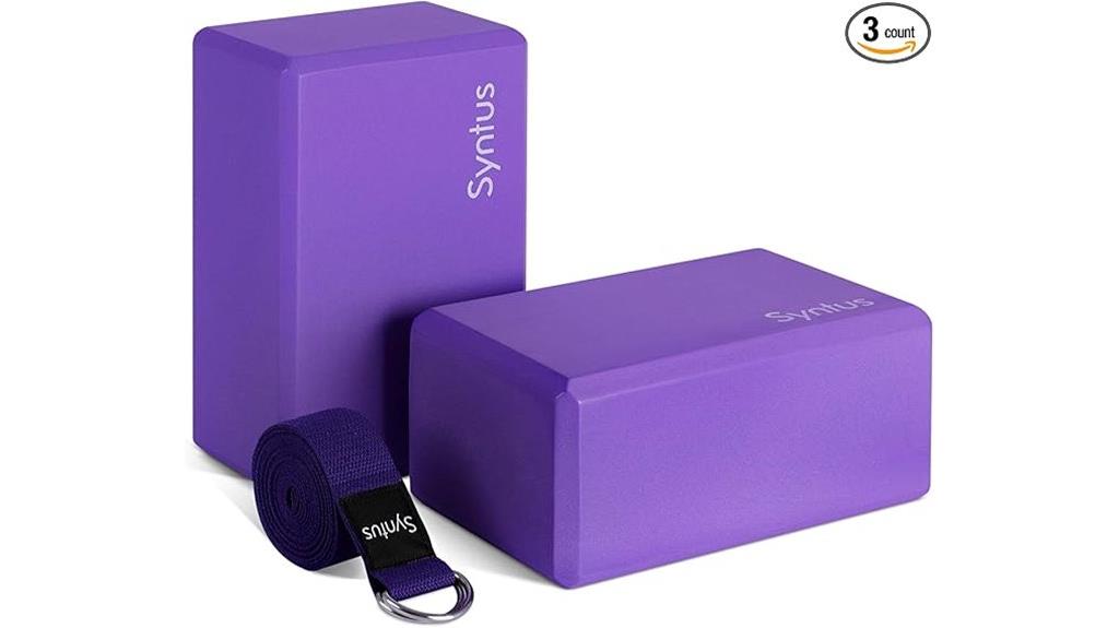 yoga block and strap set