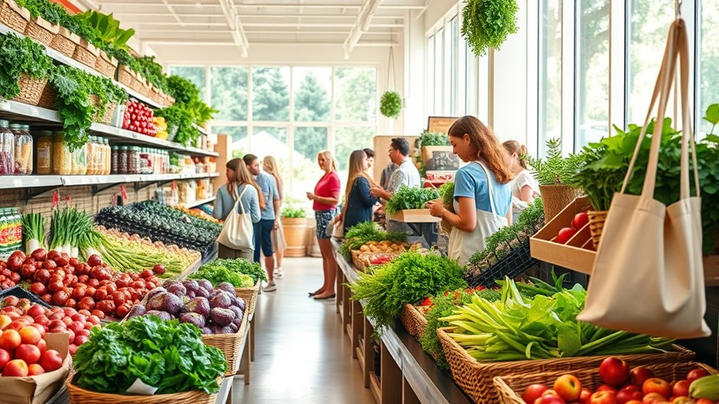 plastic free grocery shopping