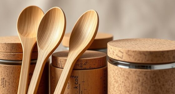 sustainable bamboo and cork