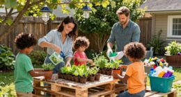 families adopting sustainable habits
