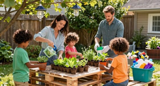 families adopting sustainable habits