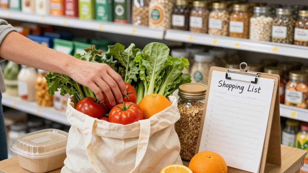 reduce waste through mindful shopping