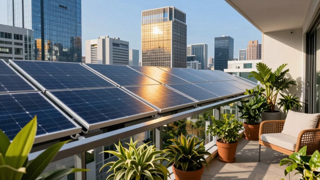 stylish scalable balcony solar