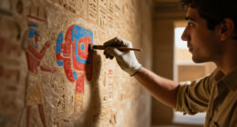 4,400-Year-Old Tomb Of Egyptian Judge Found At Saqqara With Colors On Walls
